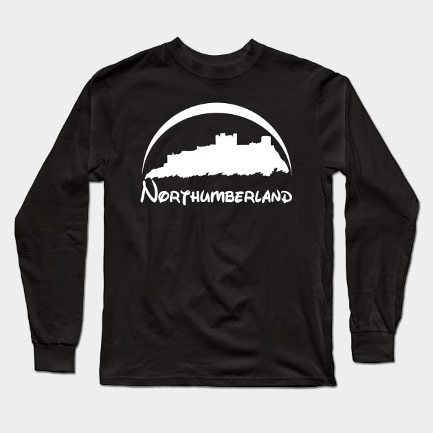 Northumberland (White Logo) Long Sleeve T-Shirt by Ragetroll